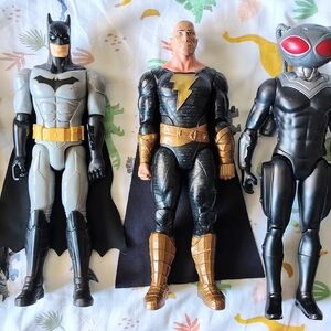 DC Action Figures - Black, Gold, and Gray